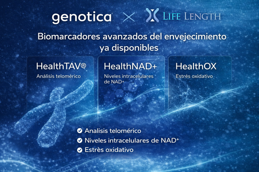KIT DE LONGEVIDAD COMPLETO - Life Lenght: Incluye HealthTAV® (análisis de telómeros), HealthNAD+ y HealthOX (estrés oxidativo).)